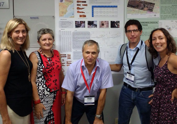 (D’esquerra a dreta): L. Soria, C. Mata, A. Pastor, G. Gallelo i M. Blasco (foto: equip d’investigació).